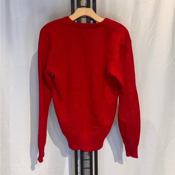 Polo Ralph Lauren V-Neck Sweater in Vibrant Red - Picture 4 of 5